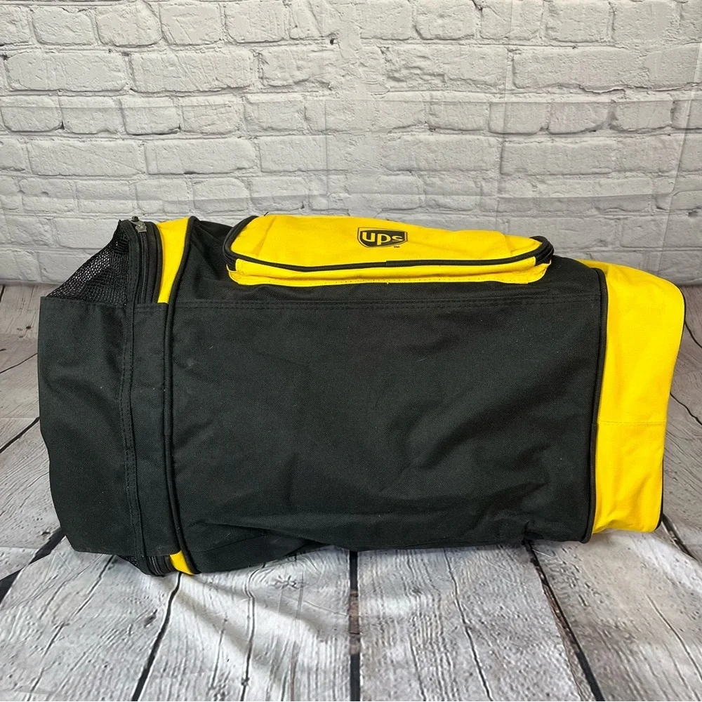 Vintage UPS United Parcel Service Canvas Duffle Bag Logo Heavy Duty Y2K